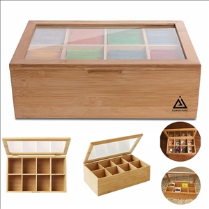 Bamboo Tea Storage Box